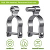 Insaga 2 Pack 2-3/8'' Chain Link Fence Gate Post Hinge,