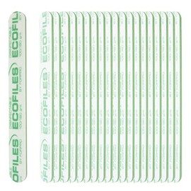 ForPro Professional Collection ECOFILES - Tableros de espuma ecológica, verde, grano 100/180, limas de uñas de manicura y pedicura de doble cara, 7 pu