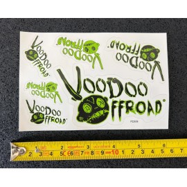Unbranded 6pcs VOODOO OFFROAD decals stickers utv powersports trails racing overland quad
