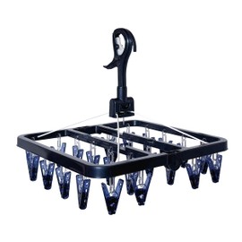 Towa Industry CLR II 20347 Polycarbonate 24P Pinch Hanger, Polycarbonate, Dark Blue, Width 13.0 x Depth 13.0 x Height 12.6 inches (33 x 33 x 32 cm), 24 Pinches
