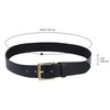 Gusti Jori Simple Leather Belt with Golden Buckle Accessories Men
