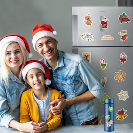 Eowppue 200 Pcs Christmas Stickers - Cute Stickers, Laptop Stickers, Suitcase Stickers, Gift Stickers, Decorative Stickers, Water Bottle Stickers