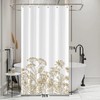Uiiooazy White Shower Curtain for Bathroom Wild Flowers Fabric Stall