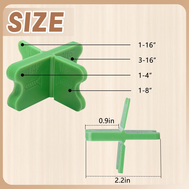 4 Pcs ABS Deck Spacer Tool,4 Thicknesses Deck Board Spacers(1/16",