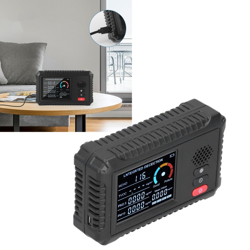 Multifunctional Air Quality Monitor Formaldehyde PM2.5 PM10 Detector for Home