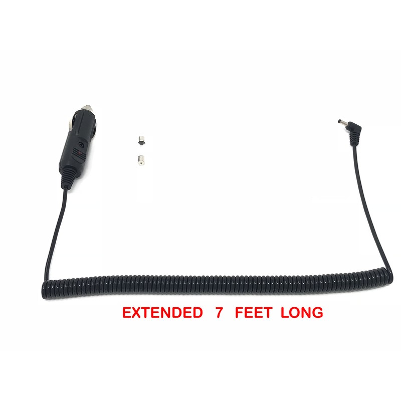 CAR Coiled Power Cord Compatible Replacement for Cobra ESD-7570, ESD-9275,