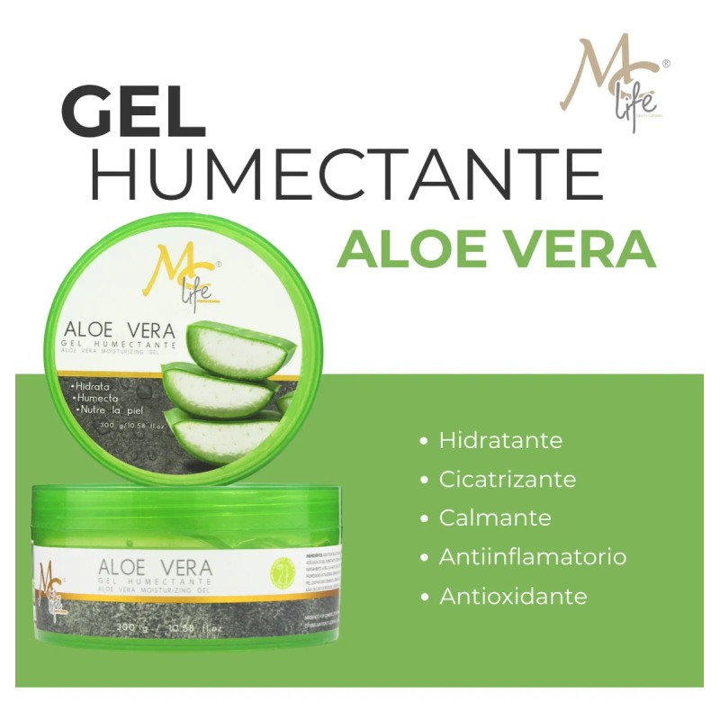 3 Gel Humectante Aloe Vera Revitaliza Nutre Humecta. Mc Life