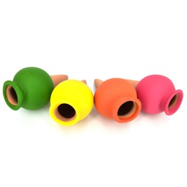 Tuzinano Terracotta Self Watering Devices Premium Self Watering Spikes Upgraded Planter Insert Device Irrigation Dripper Professional Garden Automatic Plant Accessories 4 Packs (Clay Pots)