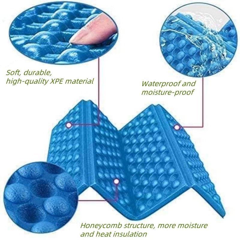 Jindizi 2Pc Foam Seat Pad Folding Hiking Sit Pad,Mini Waterproof