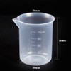 YXQ 6pcs 100ml Plastic Beakers Graduated Measuring Cup Labs Liquid