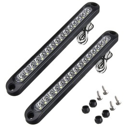 2x 15 LED Tail Light Trailer Truck Caravan UTE Reverse Light Bar Ultra-Slim Lamp, Waterproof, Surface Mount