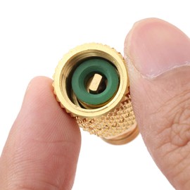 Air Conditioner Gas Charge Conversion Adapter for R410A 5/16" SAE Female x 1/4" SAE Male Straight Different Diameter Adapter Conversion Valve HVAC Air Conditioner Mini Split System Pack of 2