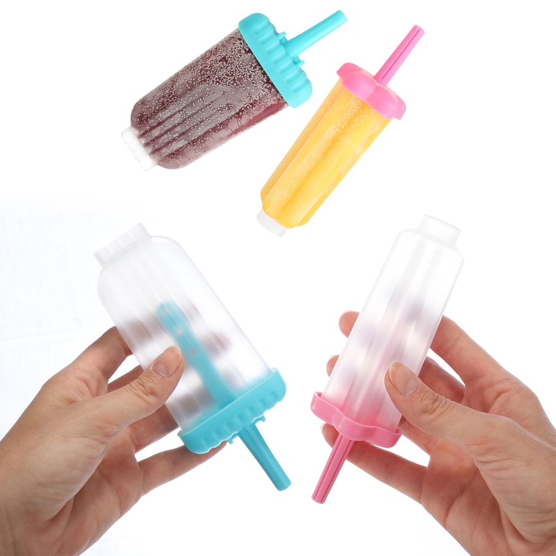 com-four® 2 x Ice Cream Moulds for 12 Servings of
