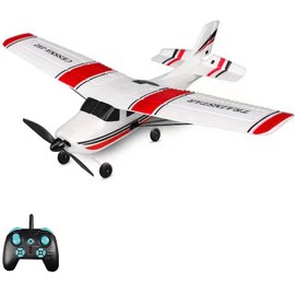Leopmase 4 Channel Remote Control Fighter Airplane, White and Red