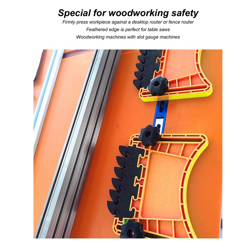 Featherboard Safety Table Saw Push Block Woodworking Fence for Router