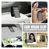 Grandson Drive Safe Car Visor Clip, Stainless Steel Laser Engraved