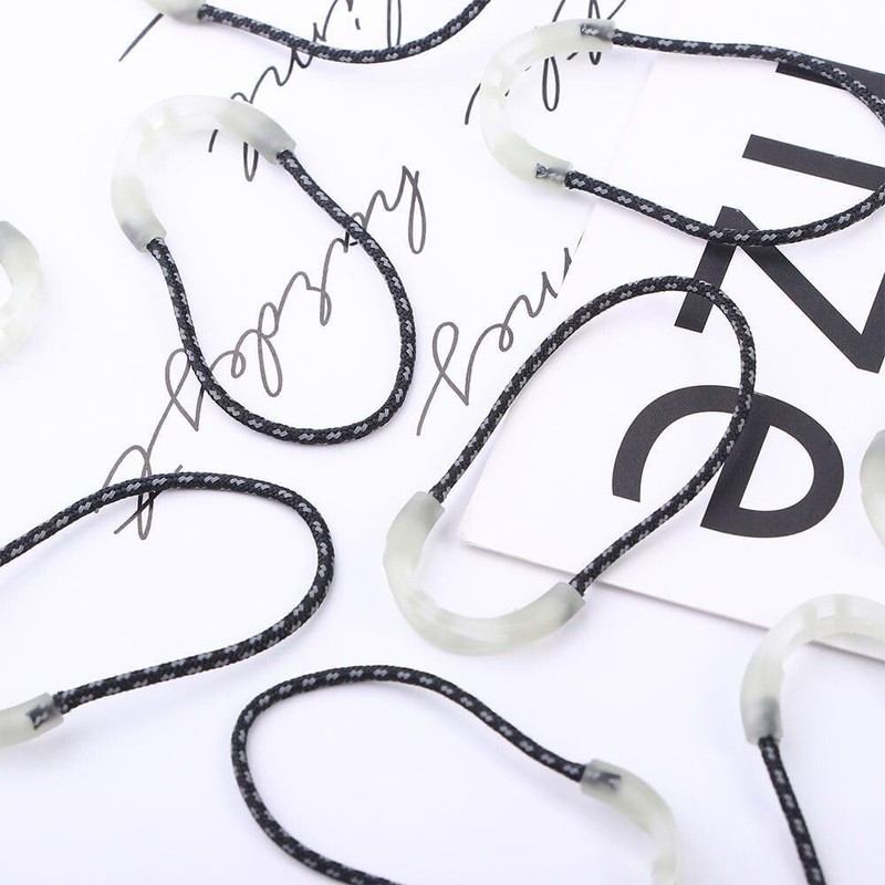 SANJAOYEE Zipper Tabs Glow in the Dark Zipper Pulls 10pcs