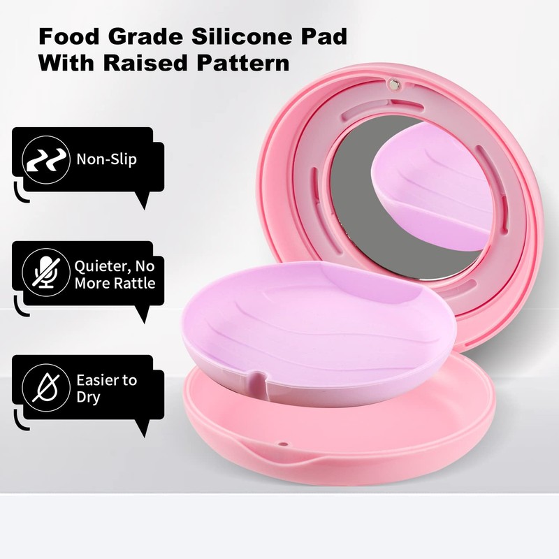 Retainer Case, Slim Aligner Case with Adjustable Vent Holes and