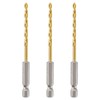 HLOFIZI 7/64" Cobalt Drill Bit with Hex Shank (3 Pack),