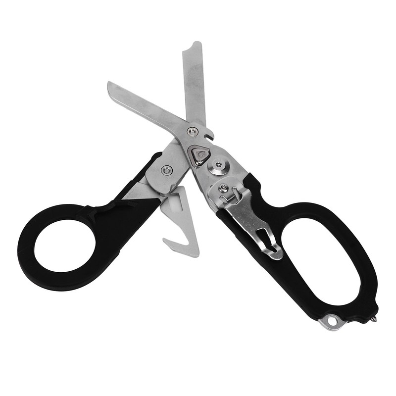 Emergency Response Shears Foldable Multifunctional Scissors Portable Stainless Steel Scissors