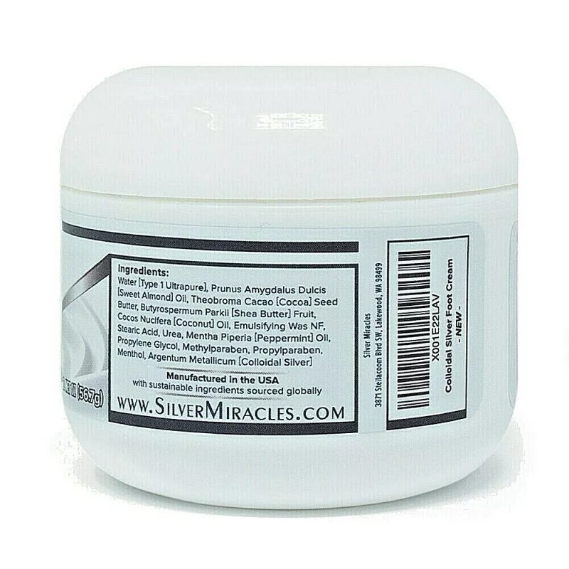 Silver Miracles Colloidal Silver Foot Cream by Silver Miracles -