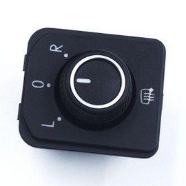 RuiWen VWMS028 Side Exterior Mirror Adjust Switch Door Mirror Control Knob Button Heat 3G0959565 Compatible with VW Arteon Caddy Golf Polo Taigo Taos T-Cross Crafter Teramont Tiguan Touran Transporter