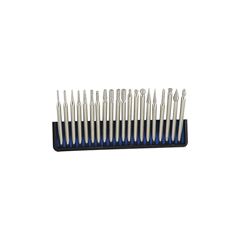 SE Assorted Diamond Burr Set (20 PC.) - 82378DB