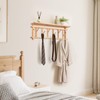 YeadCedle Coat Rack Wall-Mounted with Shelf Coat Hooks Wall Mount