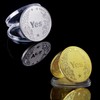 Yes or No Lacquered Metal Commemorative Coin Set of 2