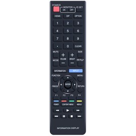 Monitor Remote Control for Sharp RRMCG1019MPPZ AQUOS Remote Control Compatible with PN-HW431 PN-HW501 PN-HW551 PN-HW651 PN-HW751 PN-HW861