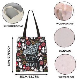 Polynesian Princess Hawaiian Princess Tote Bag Stingray Cartoon Themed Inspired Gift (DANCE OCEAN tote CA)