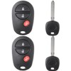 ECCPP 4-Pack Keyless Entry Remote Control Car Key Fob Replacement