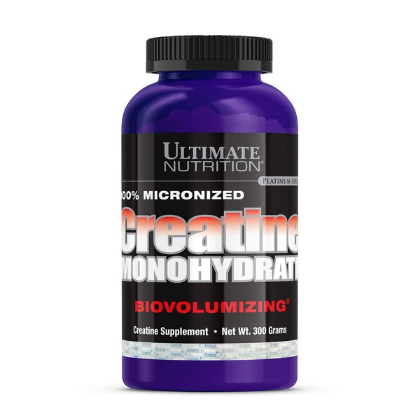 Ultimate Nutrition Micronized Creatine Monohydrate Biovolumizing Powder, Keto Friendly,5000mg of Creatine Monohydrate Per Serving Unflavored ,60 Servings