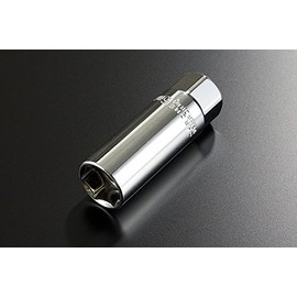 Bike Parts Center 975067 Motorcycle Tool 3/8 Plug Socket with Magnet, 0.6 inches (16 mm), Chrome Plated