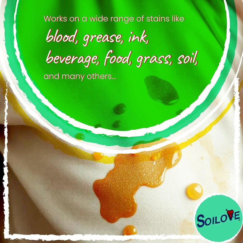 Soilove Laundry Stain Remover Liquid – 6 Bottles (16oz) –