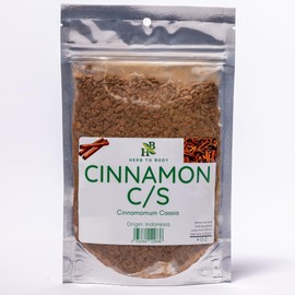 Herb To Body Cinnamon C/S | Cut & Sifted | Cinnamomum Cassia | Wildcrafted | 4oz