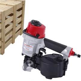 CN55 Pneumatic Nailing Machine, Coil Siding Fencing Nailer Ergonomic & Lightweight Pneumatic Fencing Nail Gun for Wooden Packaging, Pallets, Furniture