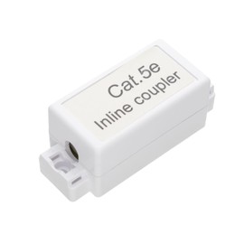 kenable Inline Punch Down Coupler for Lan Cables CAT5e White