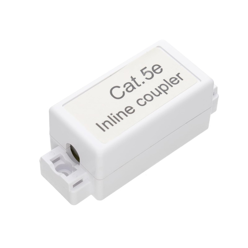 kenable Inline Punch Down Coupler for Lan Cables CAT5e White
