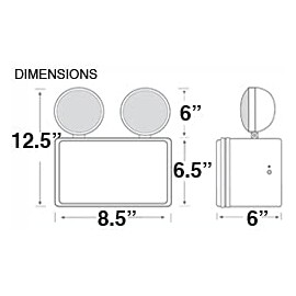 Carpenter Lighting Wet Location Emergency Light
