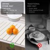 Extra Large Stone Dish Drying Mat for Kitchen Counter, 28"(L)×16"(W)