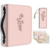 Hobbspring Lily Bible Case for Men Women Linear Plant Bible