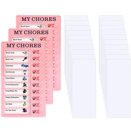 3 TO DO List Checklist, BetterJonny Chore Chart with Notepad 20 Blank Blank Items List Check Sheet Board Removable Reusable Plastic Car Check Sheet Chorus Planning Sheet