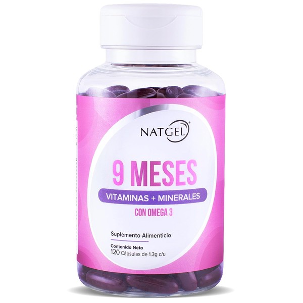 NatGel Prenatal Multivitaminico para la Mujer con Acido Folico y