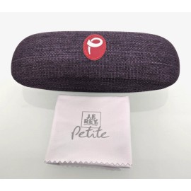 J.F. Rey JF Rey  Petite Purple Fabric Clamshell EyeGlasses   Case With Cloth Kids Small