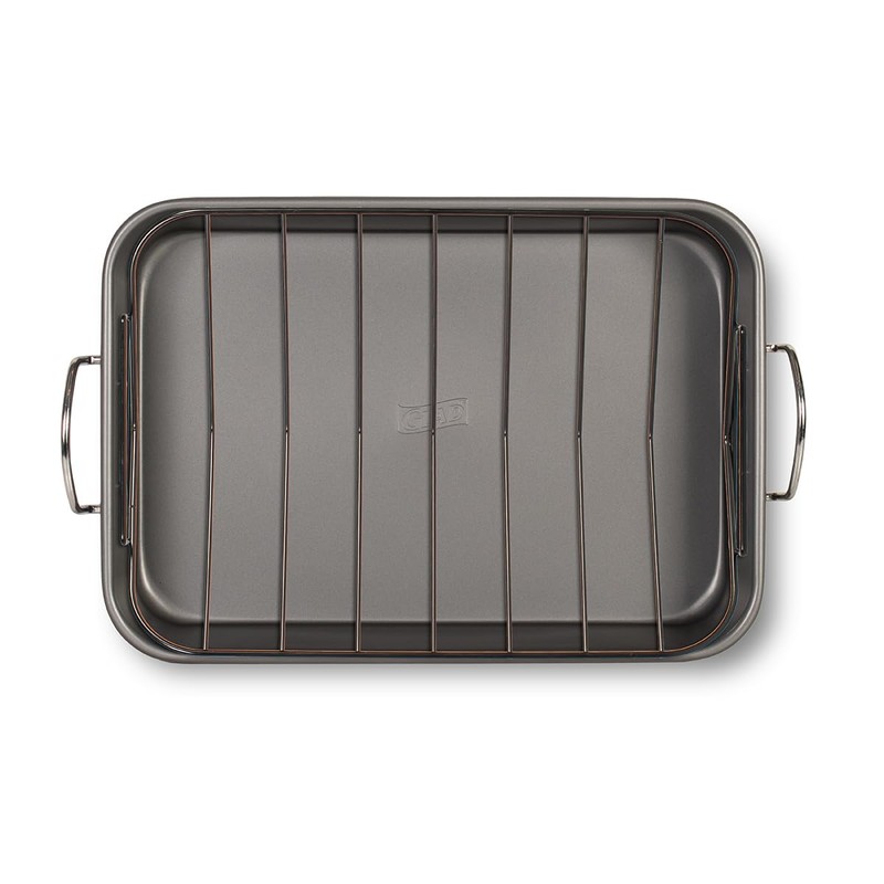 Glad Roasting Pan Nonstick 11x15 - Heavy Duty Metal Bakeware