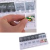 Black & White - Pill Box 7 Day with 14