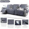 TAOCOCO Non Slip Recliner Sofa Covers for 3 Cushion Couch,