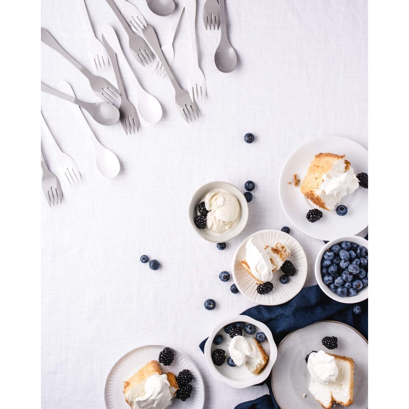 Knork Eco Spoon Plant Based Cutlery Bamboo Reusable Flatware Set,