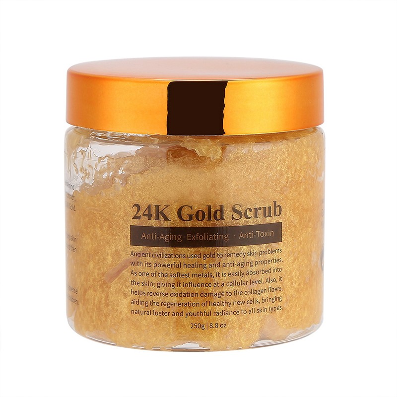 MELAO Pure 24K Gold Anti Wrinkle Body Scrub Exfoliating Body